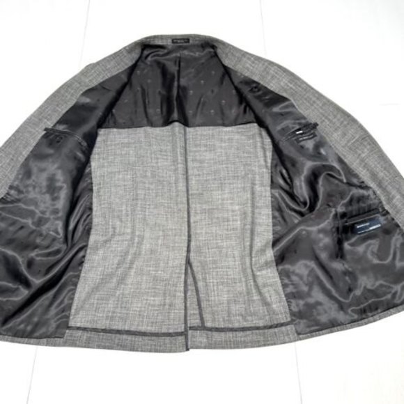 John Varvatos Star Usa Unconstructed Blazer Grey Size 40 - Picture 4 of 10